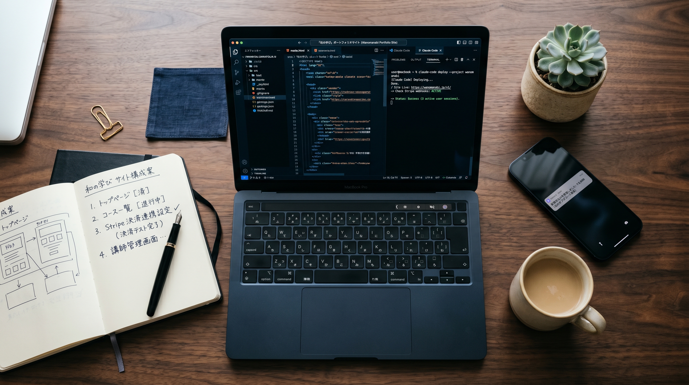 Claude Code を使った Web サイト構築のワークスペース